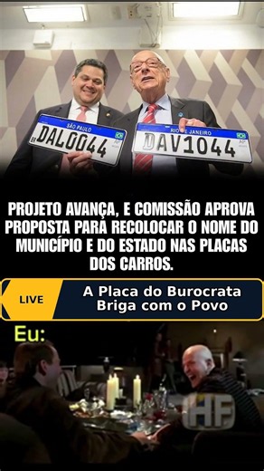 Burocrata quer mudar sua placa? Veja a reação #brasil #humor #viral