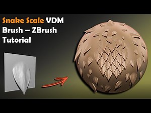 Snake Scale VDM Brush – ZBrush Tutorial