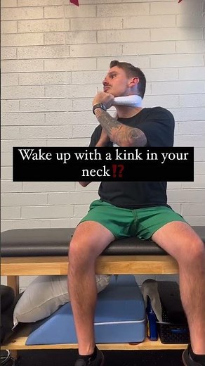 Wake up with a kink in your neck⁉️ Now it hurts to turn your head one direction or move at all on