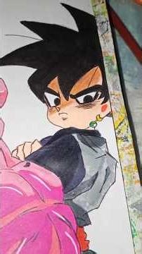 Desenhei o Goku Black #drawing #dragonballsuper