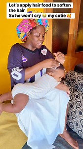 27K views · 136 reactions | Let’s apply hair food to soften the hair So he won’t cry  my cutie 殺 | LULU’s Diary | Facebook