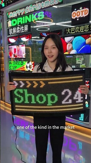 Flexible Led Screen for Store Advertising & Signage #ledscreen