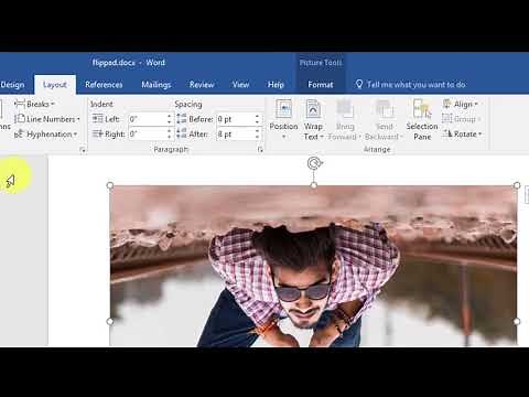 How To Flip An Image In Word 2016 | How To Flip A Picture In Word 2016 | Horizontal & Vertical Flip