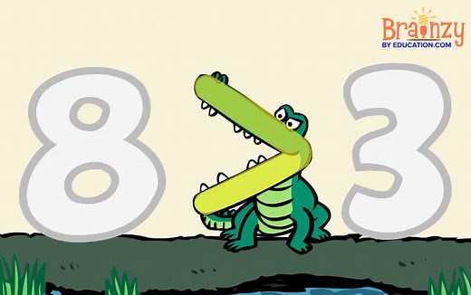 一年级数学儿歌 数字鳄鱼吃大数 大于 小于 Number Gators (Greater Than, Less Than Symbols ) Math Song