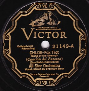 All Star Orchestra / The Troubadours - Chloe (Song Of The Swamp) / Tin Pan Parade