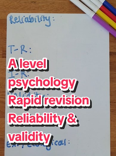 A Level Psychology: Reliability vs Validity Explained