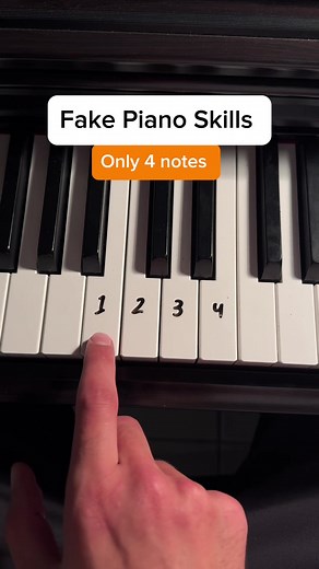 Fake piano skills 🎶 #piano #tutorial #pianolessons #pianomusic #pianotoks #pianotutorial