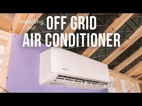 Installing an Off Grid Air Conditioner Mini Split & Our Second shed arrives!