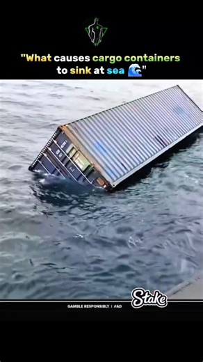explain_with_science | Cargo containers sink every year mainly due to harsh ocean conditions. Strong winds, giant waves, and poorly stacked containers can throw... | Instagram