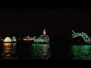 [4K]Electrical Water Pageant Aboard The Grand 1 Yacht - Disney World