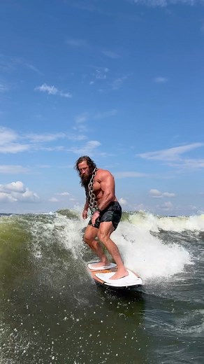 ⛓ About the chains... it’s called accommodating resistance. This goes hand-in-hand with the biological law of accommodation. If you train, eat, live (or surf) in the same way for too long... you will simply adapt and cease to grow (mind, body, & spirit). Primals should always be on the hunt for new ways to sharpen the mind... challenge the body... and in the spirit of Ancestral Tenet 10... HAVE FUN! Yea Yea Boi! | Liver King