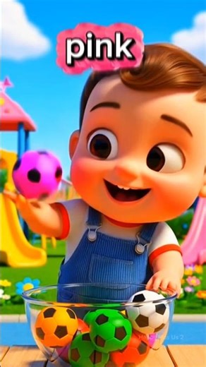 Baby Learns Colors with Soccer Balls ⚽ | Learn Colors for Kids #shorts