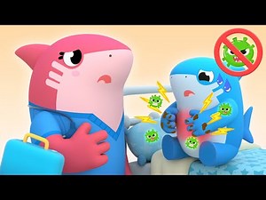 WASH your HANDS before you eat, Baby Shark! - Good Habits Songs for Kids | Shark Academy