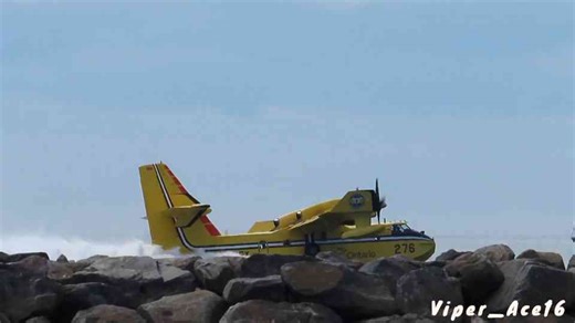Watch the CL-415 super scooper fight wildfires like a flying fire truck