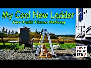 My Cool New Foldup Telescoping Ladder for Fulltime RVing