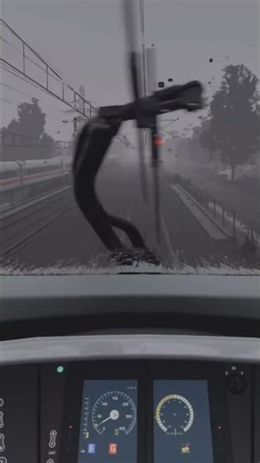 Heavy Rain ICE 1 Pass! Approaching Red Signal ⛈️ | TSW6 #train #trainsimulator #railway #rain