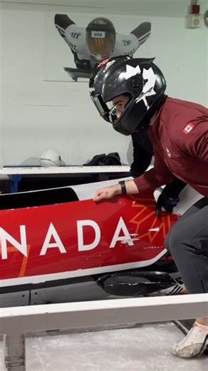 Shaq Murray-Lawrence and Taylor Austin training for the Olympics 2026 #teamcanada #bobsleigh