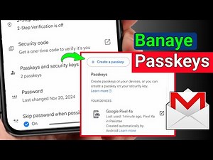 How to create Gmail passkeys and security keys | Google account passkeys kaise Banaye