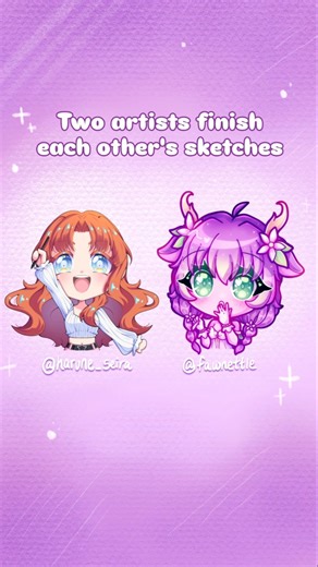 Sketch swap collab! 💕 #art #precure #magicalgirl #drawing #artchallenge #animeeart #sketch #collab