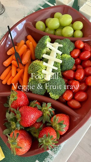 Easy Veggie and Fruit Tray for Football Watch Parties