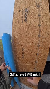 First time using @benjaminobdyke Hydrogap SA. Small learning curve process if you want it wrinkle free… which I 100% do… but easy enough and free of any mechanical fasteners. Oh yeah, even a great drainage plane for under our Smartside Siding coming up! | RR Buildings