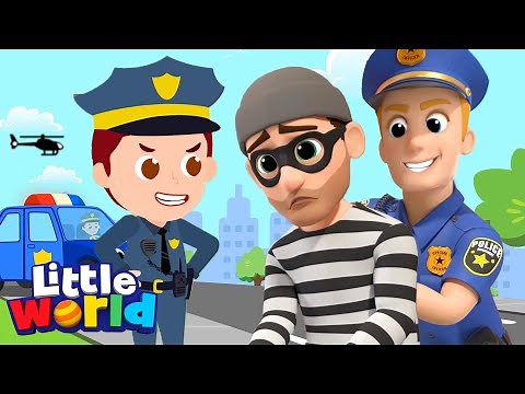 Policeman Keeps Us Safe | Little World - Kids Songs & Nursery Rhymes