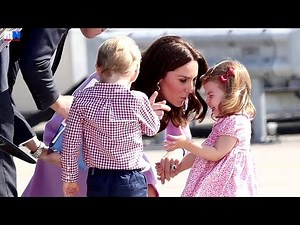 Princess Charlotte has a tantrum & refuses to board plane Germany and Poland tour