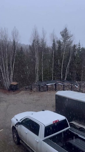First snow of the season. Probably won’t stick or stay long since we have rain in the forecast. | Rebecca Fortier