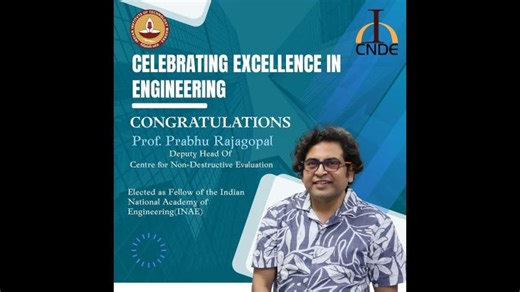 Professor Prabhu Rajagopal || INAE Fellowship || CNDE, IIT Madras | Prabhu Rajagopal