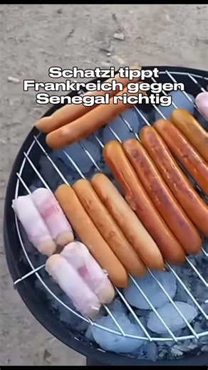Schatzi tippt frankreich senegal richrig beim grillen #schatzi #wm #deutschland