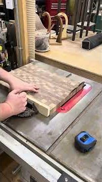 Custom end grain cutting board! #endgrain #satisfying