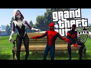 SPIDER-MAN: INTO THE SPIDER-VERSE RAISING SPIDER-KID MOD (GTA 5 PC Mods Gameplay)