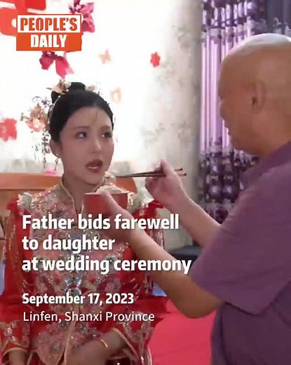Father Bids Farewell to Daughter at Emotional Wedding Ceremony