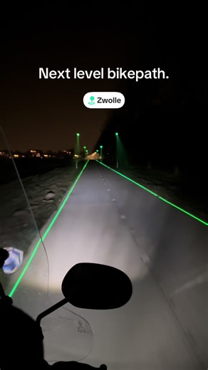 Innovative Laser Guided Bike Path