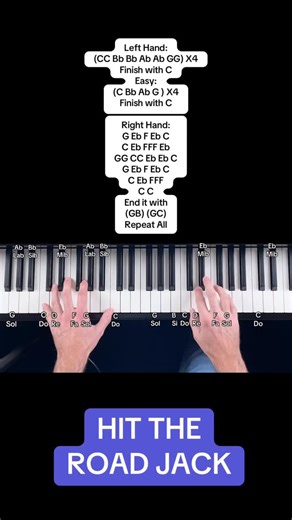 #piano #pianotutorial #hittheroadjack #raycharles | Dariodaversapiano