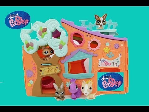 Littlest Pet Shop LPS Clubhouse Club Tree House Hasbro Toy Review