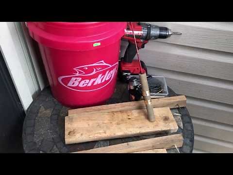 EASY ICE FISHING TIP DOWN BUILD INCREASE YOUR HOOK SETS!