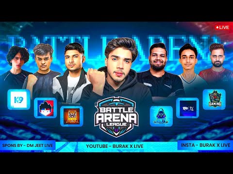 Battle Arena League 🏆QUALIFIERS DAY-4🚀ft- TG , TSG , K9 , NG PROS , RNTX, - free fire live