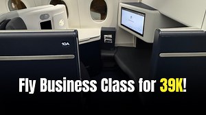 Business Class Availability to Amsterdam from 39K Points