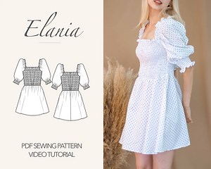 Elania Dress Tutorial | DIY Smocked Mini Dress