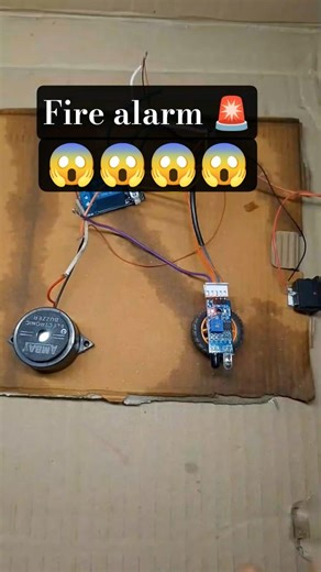 Fire alarm 🚨 Diy project #FireAlarm #DIYProject #ScienceProject #SafetyFirst #Electronics #Project