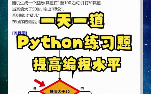 新手学Python——一天一题，提升编程基础能力