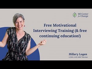 Free Motivational Interviewing Training (& free continuing education!)