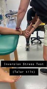 Inversion Stress Test (Talar Tilt)
