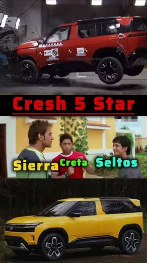 Tata Sierra Cresh Test 5-star Build Quality #shorts