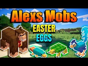 🦄TODOS los EASTER EGG🥚 de Alex's Mobs (Name Tag) 😱
