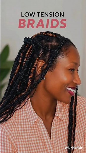 Self-Braiding My 4C Hair | Trust the Process 😂