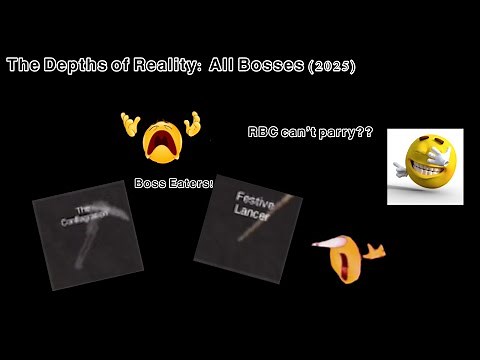 Roblox // The Depths of Reality // All Bosses (2025)