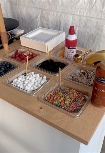 Minipancake and Crepe Bar Toppings in Los Angeles