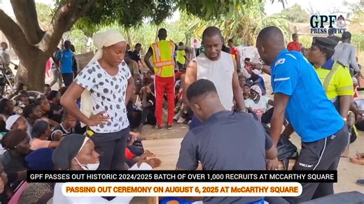 GPF PASSES OUT INTAKE 2025 RECRUITS IN GRAND CEREMONY ON AUGUST 6 AT McCARTHY SQUARE The Gambia Police Force will on August 6, 2025, mark a historic milestone with the passing out of over 1,000 recruits, the largest single intake in its history. Since February 2025, the recruits have undergone rigorous physical, tactical, and academic training in key policing areas, including fieldcraft, public order management, criminal law, and community policing. The ceremony, scheduled for McCarthy Square in